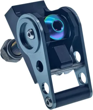 Folding Bike Buckle Cycling Equipment,Professional Supplies Stainless Steel Bike Clamp Plate Accessories for Aline, Black and Green