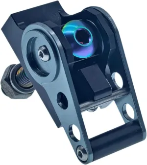 Folding Bike Buckle,Cycling Equipment Titanium Alloy Fittings Folding Bike Accessories Bike Clamp Plate for Pline, Black and Green