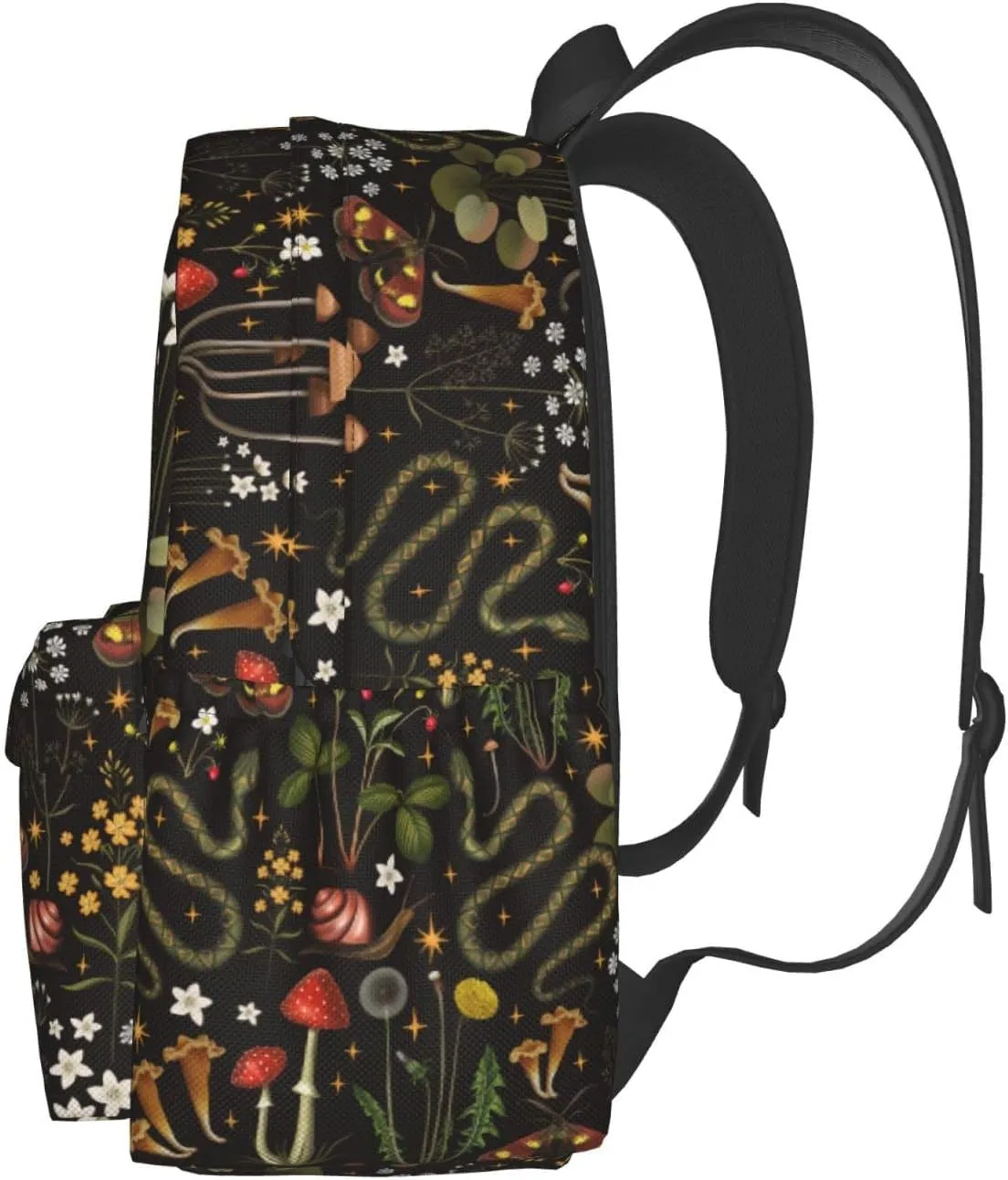 FREEHOTU Forest Animals Mushrooms Backpack For Men Women With Adjustable Padded Shoulder Straps Daypack For College Travel