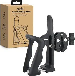Frokom Motorcycle Cup Holder, Adjustable Bike Water Bottle Holder Universal Size 1.95”- 2.75” Handlebar Bike Bottle Cage, Water Bottle Holder for Motorcycle,Bicycle, Baby Stroller,ATV/UTV,Wheelchair