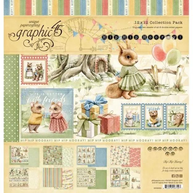 G45 - Hip Hip Hooray - 12x12 Collection Pack
