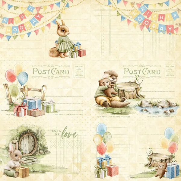 G45 - Hip Hip Hooray - 12x12 Single Sheet / Best Day Ever