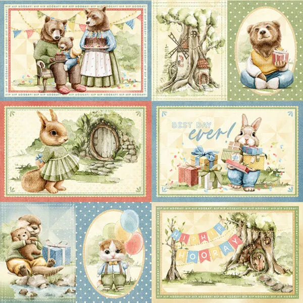 G45 - Hip Hip Hooray - 12x12 Single Sheet / Best Day Ever