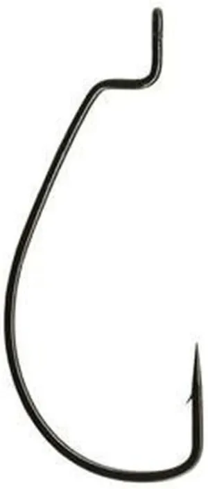 Gamakatsu Black EWG Offset Worm Hook - 2, 25 Pack