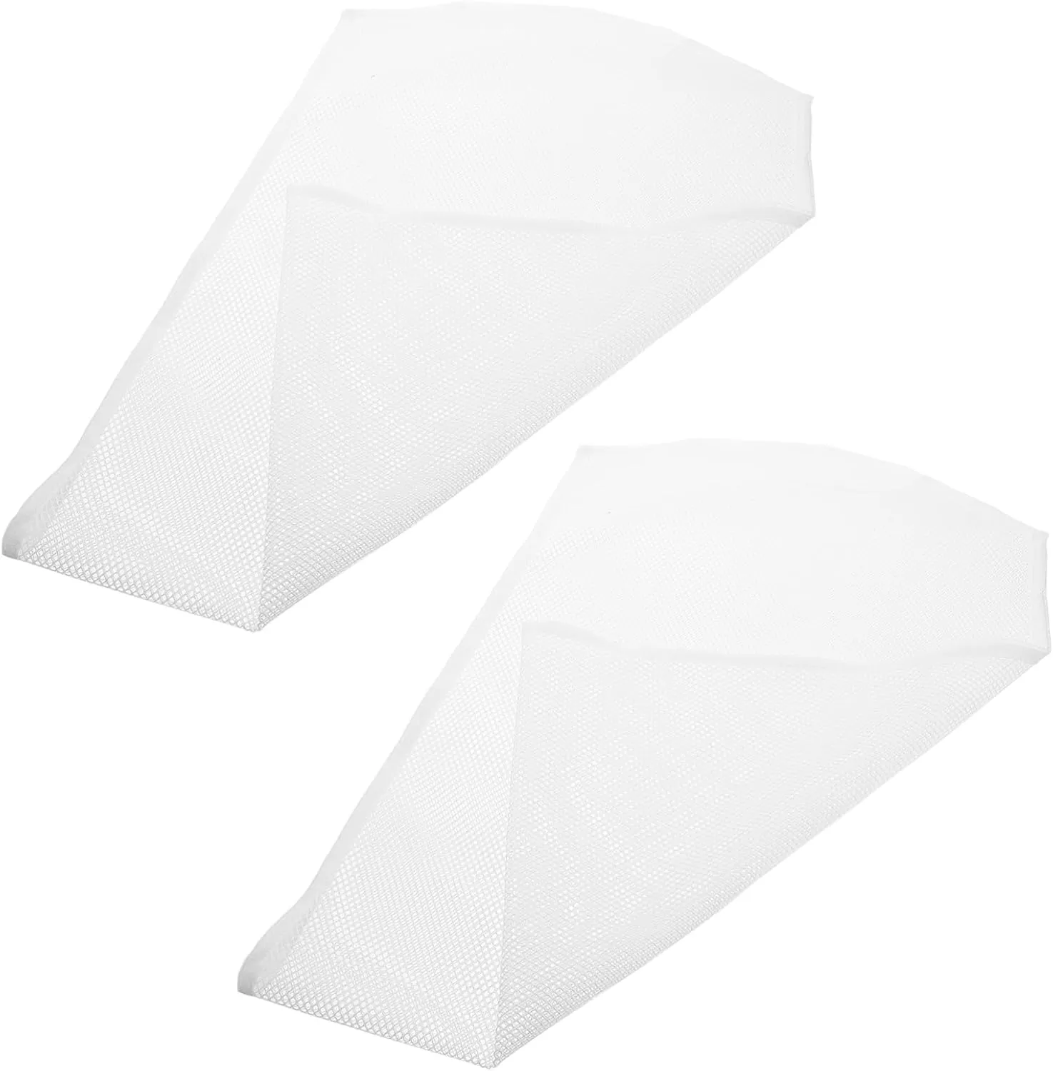Garneck 4 Pcs Windproof Drying Net Bag Laundry Hamper with Lid Machine Double Mesh Foldable Waterproof Mattress Retractable Laundry Basket Rolling Laundry Basket Bin Polyester White