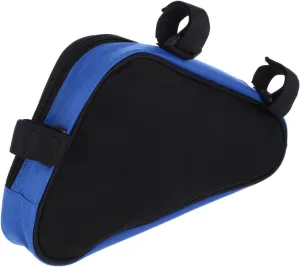 Garneck Triangle Saddle Frame Pouch Rear Panniers for Handlebar Accessories Seat Rack Waterproof Bike Shoulder Mountain Bag Storage Tube Triangle Saddle Pouch Polyester Blue