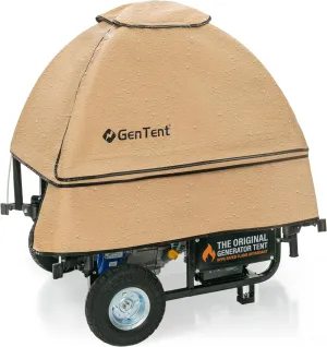 GenTent Generator Running Cover - Universal Kit (Standard, Tan) - for Open Frame Generators