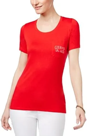 G.H. Bass & Co. Sail Away Logo Graphic T-Shirt Red Combo M