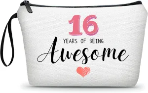 Gifts for 16 Year Old Girl: Makeup Organizer Travel, 16th Birthday Gifts for Teen Girls