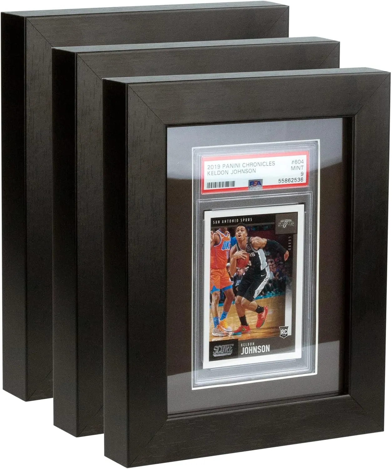 Graded Card Display Frame–Compatible with PSA, CGC, and TAG Slabs–Wall-Mount Trading Card Display Case for Sports Cards, Pokémon, and MTG
