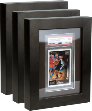 Graded Card Display Frame–Compatible with PSA, CGC, and TAG Slabs–Wall-Mount Trading Card Display Case for Sports Cards, Pokémon, and MTG