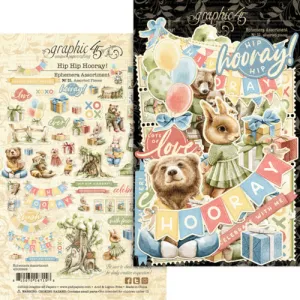 Graphic 45 - Hip Hip Hooray - Ephemera Set