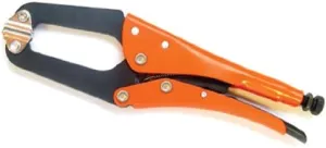 Grip-On 233-12 12-Inch Self-Adapting Jaws Locking Pliers with Swivel Tips in Orange Epoxy
