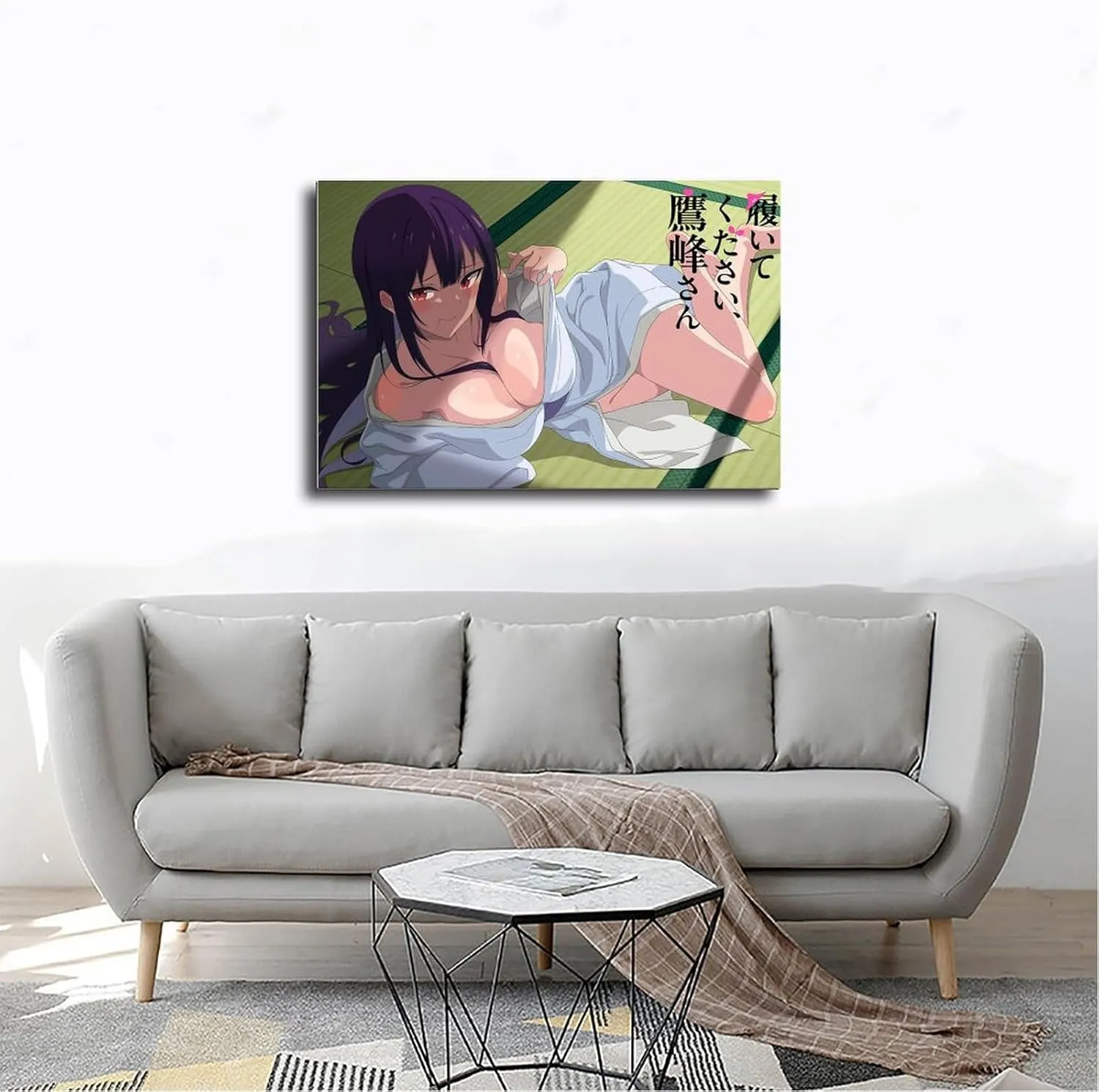 Haite Kudasai，Takamine-san Anime Poster Canvas Poster Bedroom Decor Landscape Office Room Decor Gift Frame:24x36inch(60x90cm)