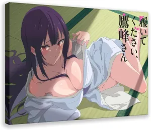 Haite Kudasai，Takamine-san Anime Poster Canvas Poster Bedroom Decor Landscape Office Room Decor Gift Frame:24x36inch(60x90cm)