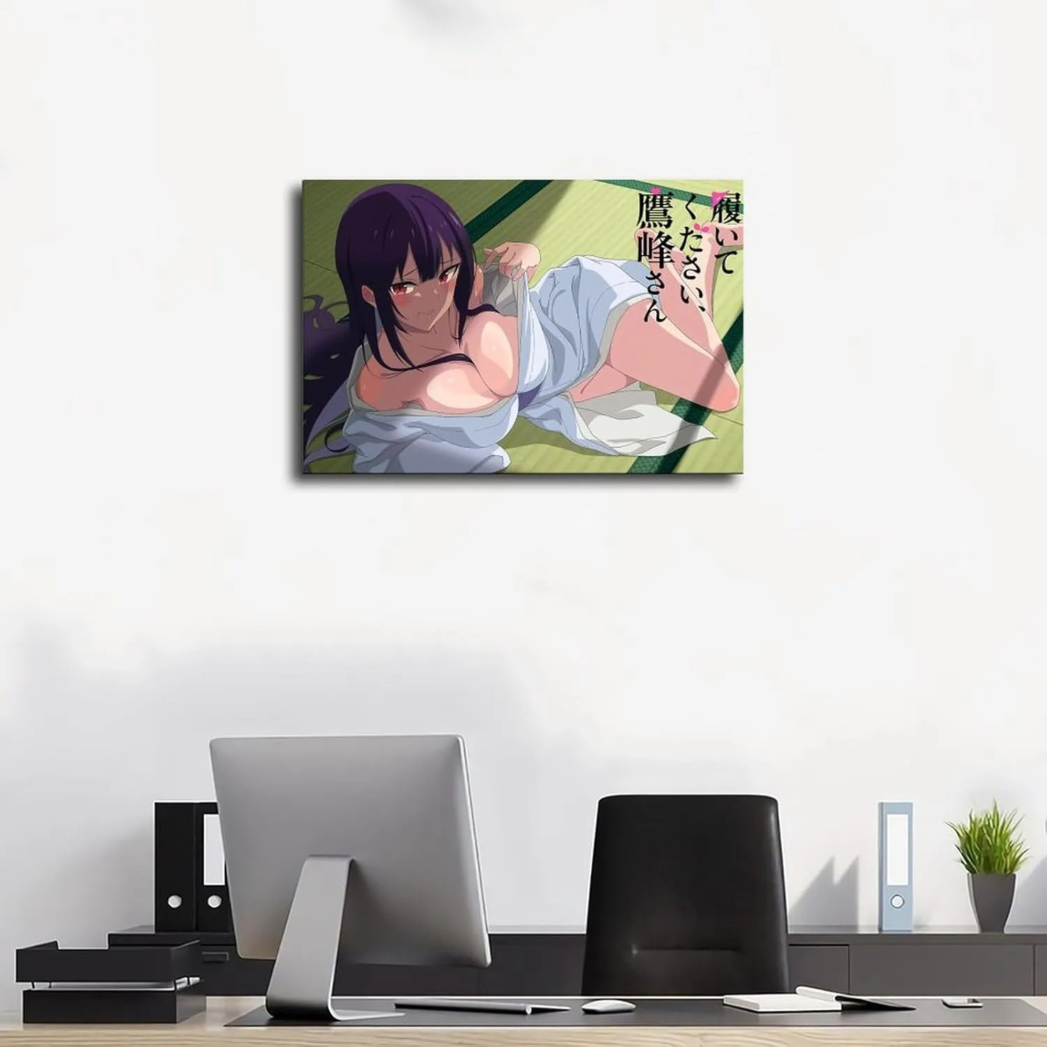 Haite Kudasai，Takamine-san Anime Poster Canvas Poster Bedroom Decor Landscape Office Room Decor Gift Frame:24x36inch(60x90cm)