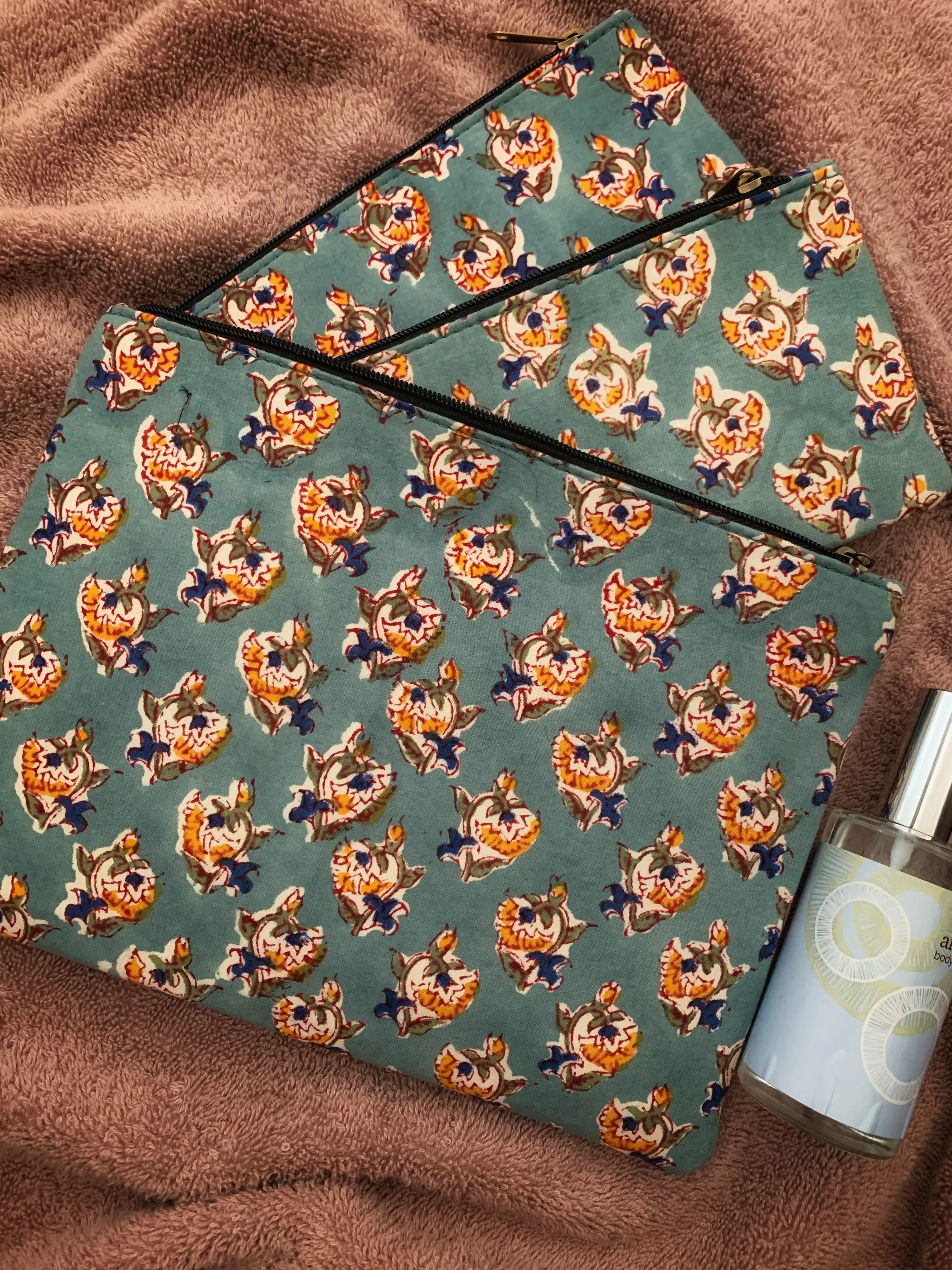 Handcrafted Cotton Pouch - Set of 3