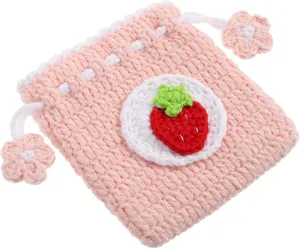 Handwoven Coin Bag Crochet Wallet for Women Purse Small Purse Knitted Coin Storage Bag Adorable Shape