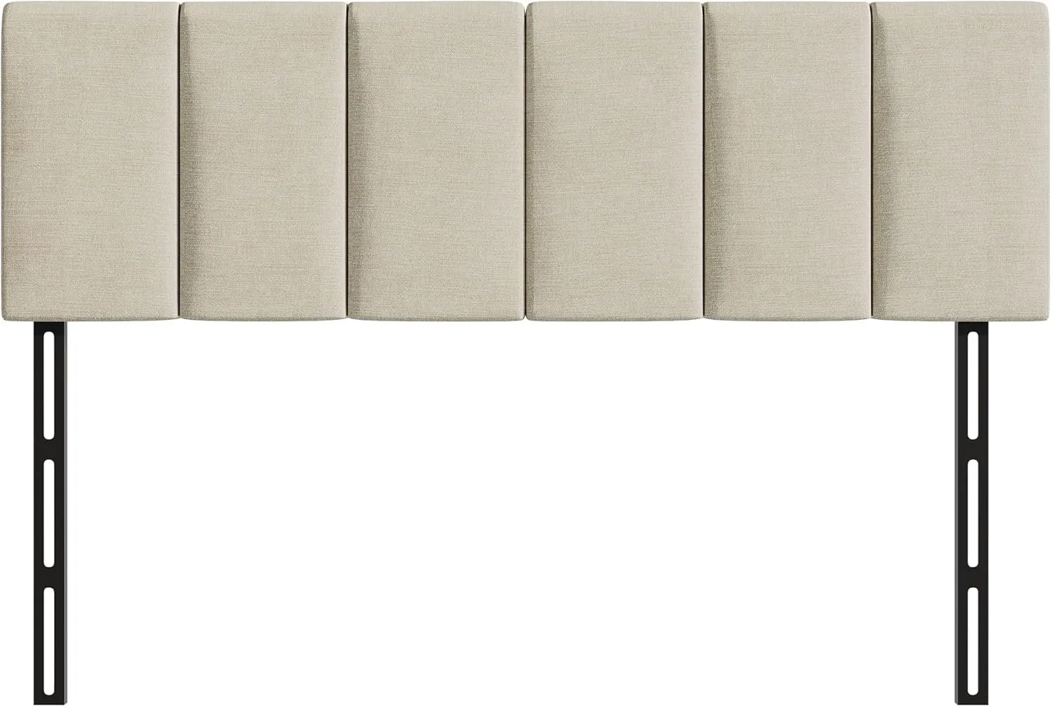 HAOBO Home Upholstered Headboard Foldable King Size Headboards Eastern King/California King Linen Panel with Height Adjustments