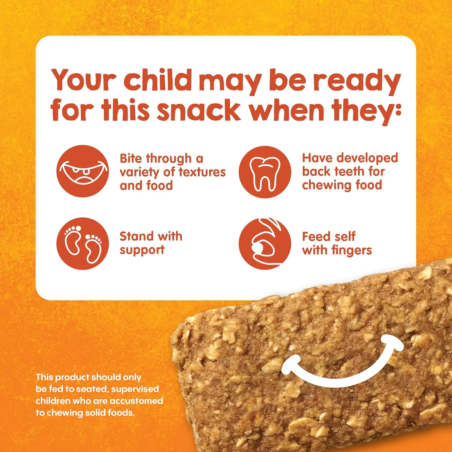 Happy Tot Organics Fiber & Protein Soft-Baked Oat Bars Organic Toddler Snack Banana & Carrot, 0.88 Ounce Bars, 5 Count Box (Pack of 6)