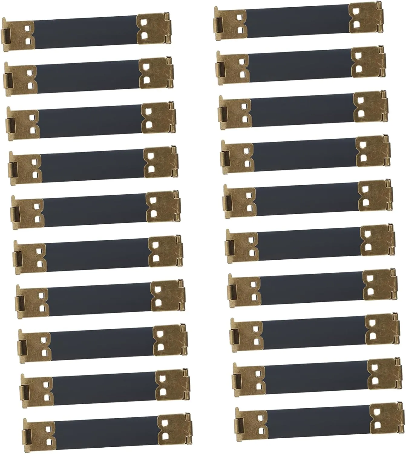 HEALSOPTHY 20Pcs Internal Flex Frame Clasp for Coin Purse and Handbag Sewing Durable Metal Hinge for Crafts and Purses High Grade Spring Clip Design