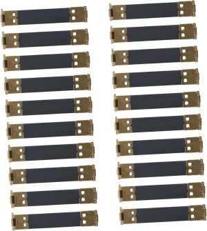 HEALSOPTHY 20Pcs Internal Flex Frame Clasp for Coin Purse and Handbag Sewing Durable Metal Hinge for Crafts and Purses High Grade Spring Clip Design
