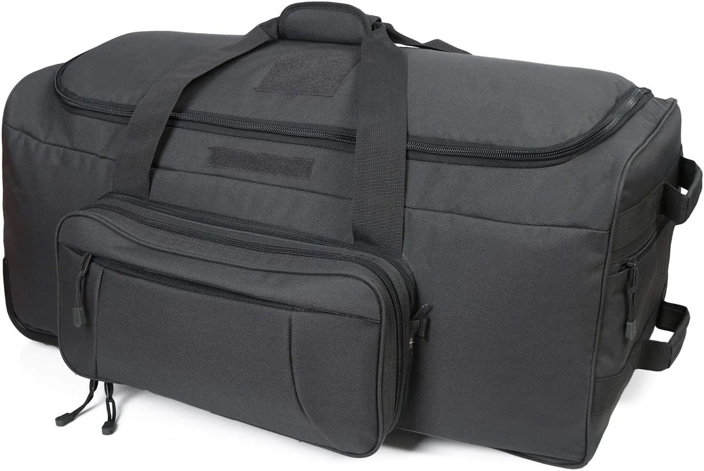 Heavy-Duty X-Large Military Tactical Wheeled Rolling Duffel Trolley Bag For Deployment Traveling Camping Sporting