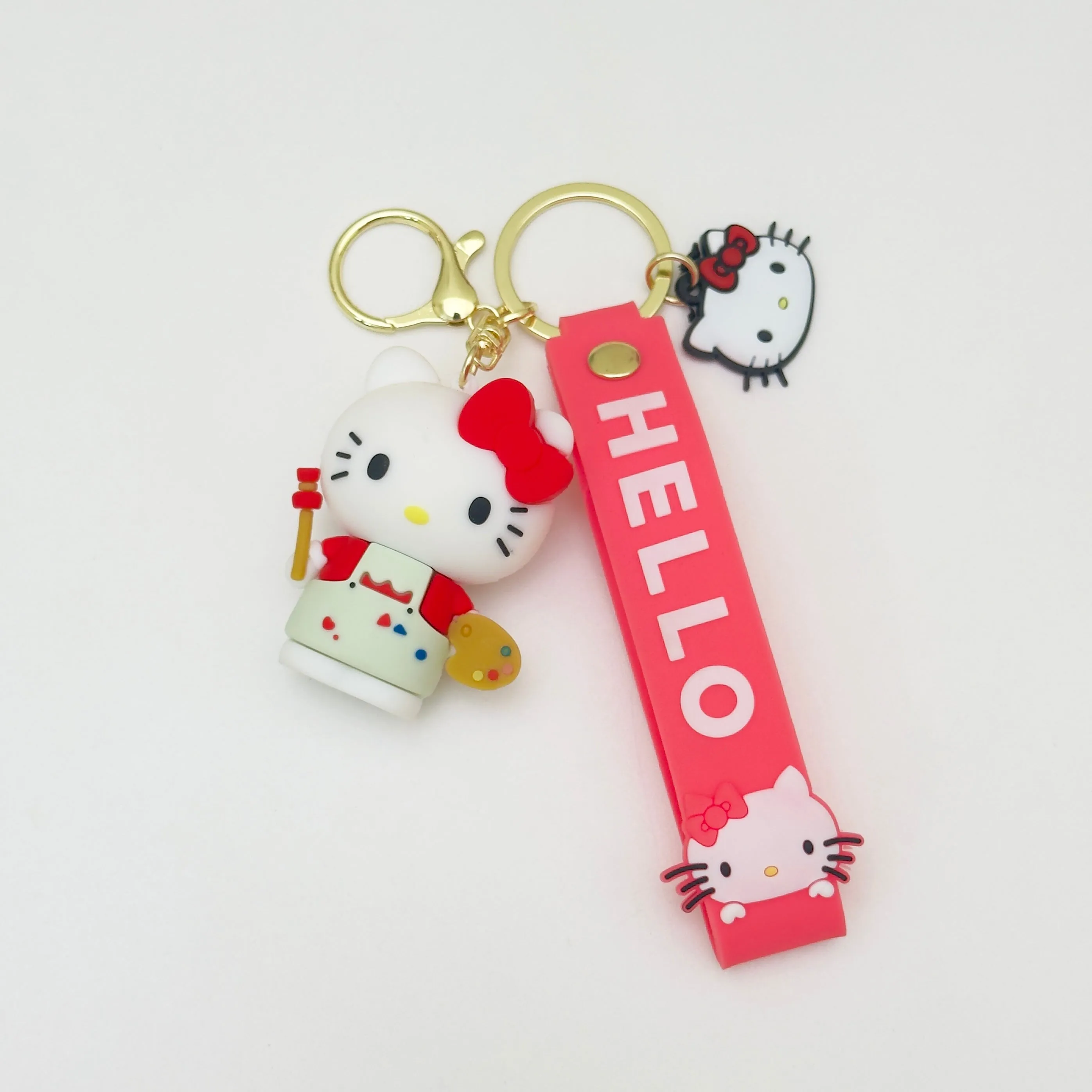 Hello kitty artist keychain – pink