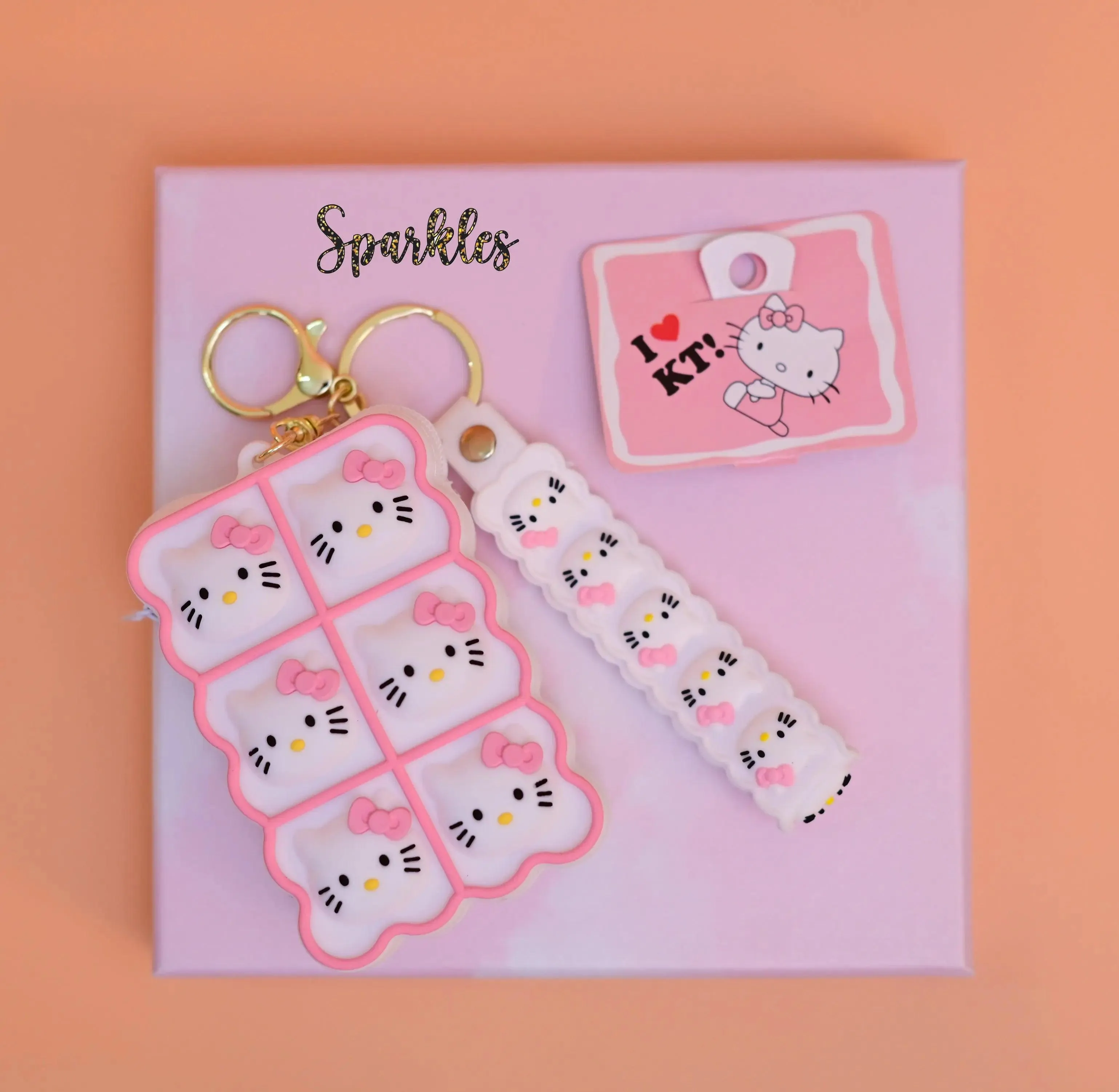 HELLO-KITTY KEY CHAIN POUCH