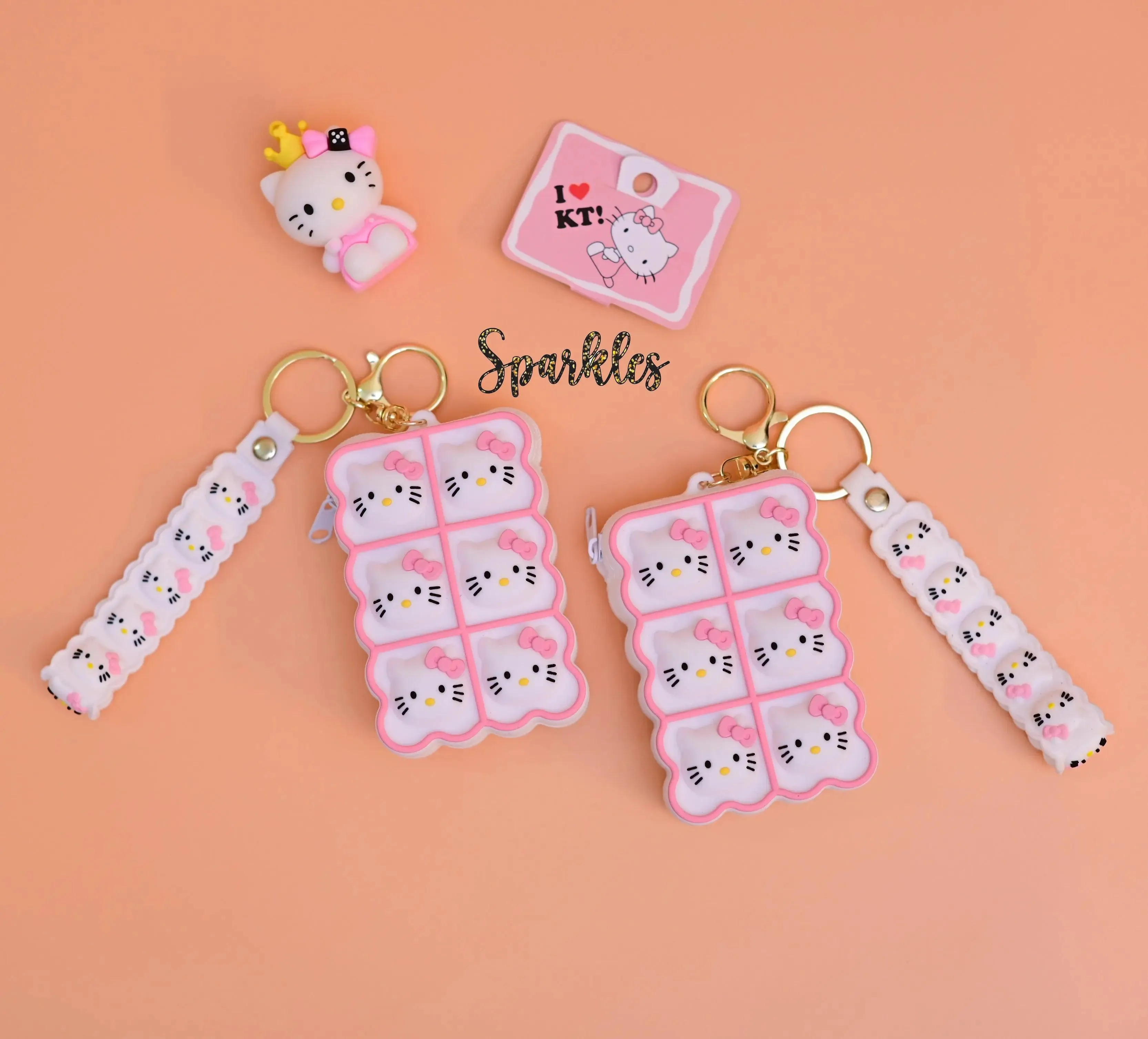 HELLO-KITTY KEY CHAIN POUCH