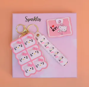 HELLO-KITTY KEY CHAIN POUCH