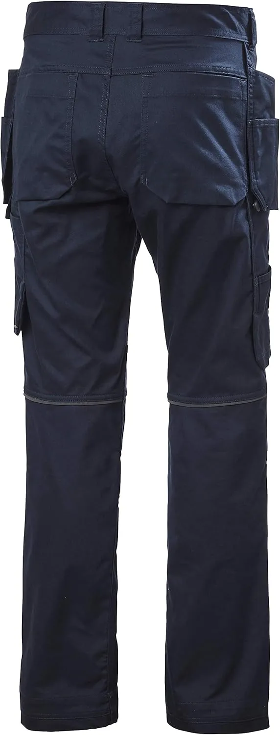 Helly-Hansen Workwear Manchester Construction Pants for Men with 2-Way Mechanical Stretch and Double-Lined Hanging Pockets