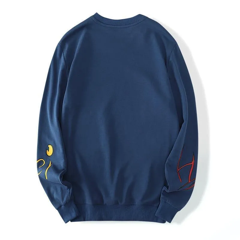 Hey Big Plus Size Graffiti Sweatshirt For Men