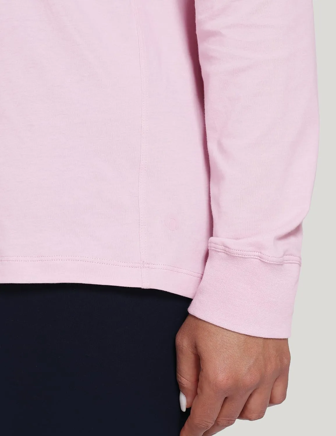 HeyNuts Pima Cotton Workout Long Sleeve Shirts for Women Crew Neck Athletic Basic Shirts Casual Tops