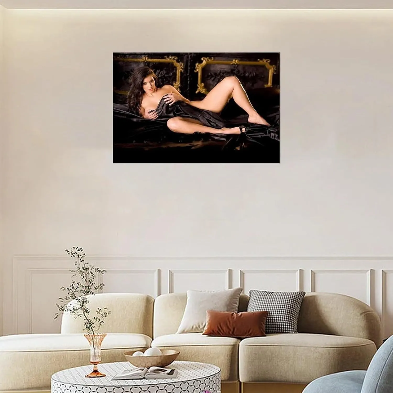 HGDRTBVZ Kim Kardashian Hot Girl Sexy Poster (141) Canvas Art Wall Poster Printing Office Bedroom Aesthetic Poster Living Room 30x20inch(75x50cm) Unframe-style
