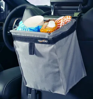 High Road TrashStash Hanging Car Garbage Bag with Push-Close Lid and Waterproof Bin for Cars, SUVs and Trucks - Holds 3 Gallons of Car Trash