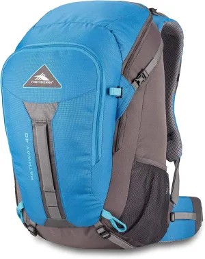 High Sierra Pathway Internal Frame Hiking Backpack, Mineral/Slate/Glacier, 40L