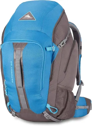 High Sierra Pathway Internal Frame Hiking Backpack, Mineral/Slate/Glacier, 50L