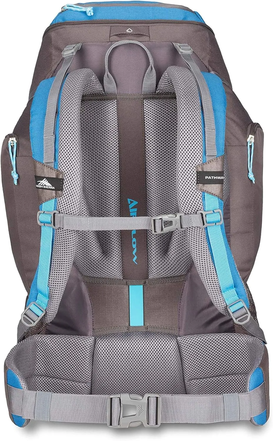 High Sierra Pathway Internal Frame Hiking Backpack, Mineral/Slate/Glacier, 50L