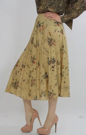 High waisted skirt Festival  Bohemian boho abstract skirt S