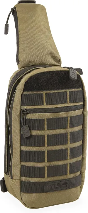 Highland Tactical Expo Sling Bag, Dark Green/Black