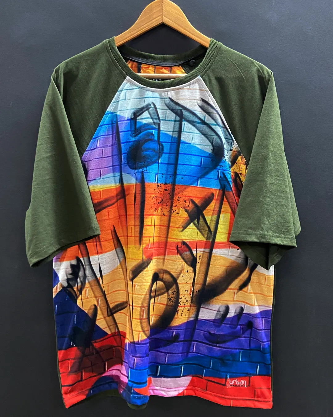 Hip Hop Oversized Raglan T-shirt
