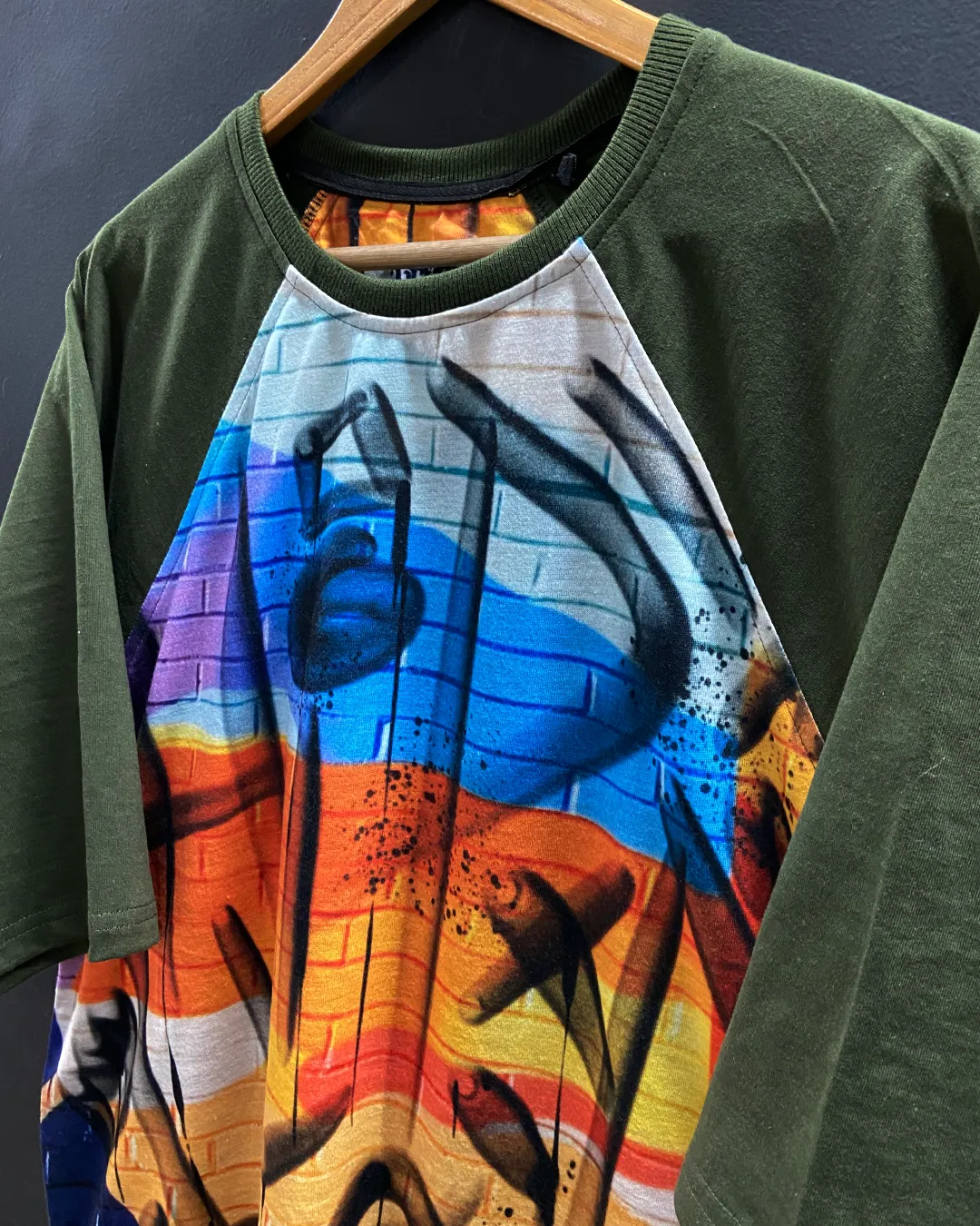 Hip Hop Oversized Raglan T-shirt