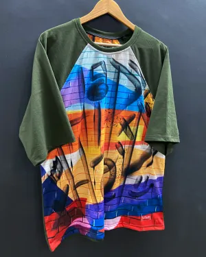 Hip Hop Oversized Raglan T-shirt