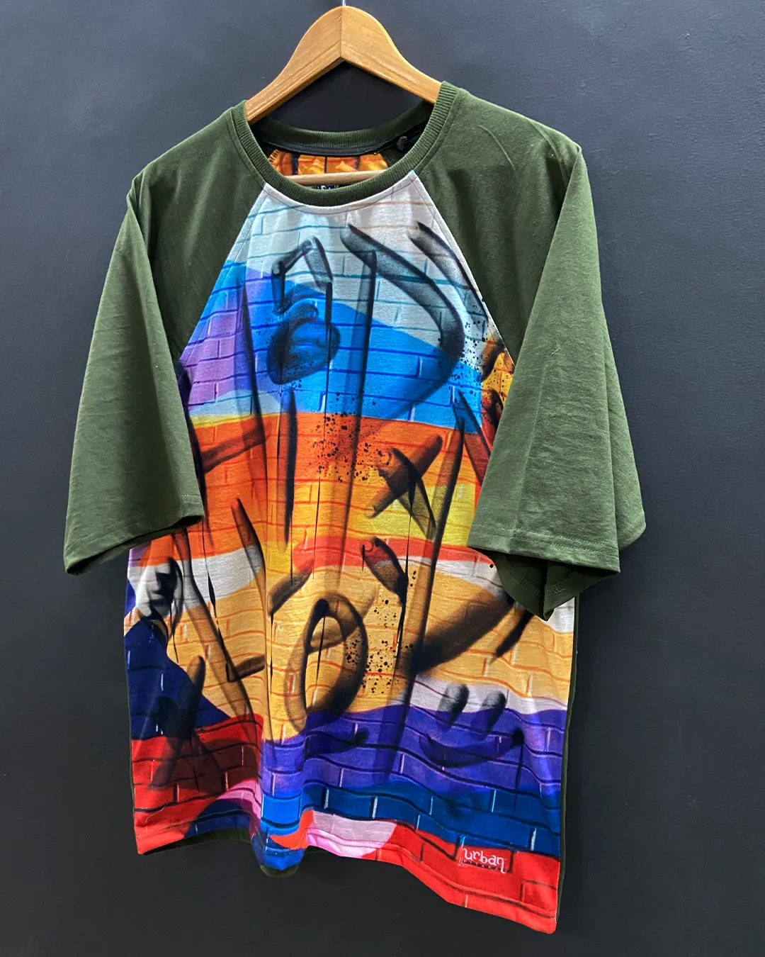 Hip Hop Oversized Raglan T-shirt