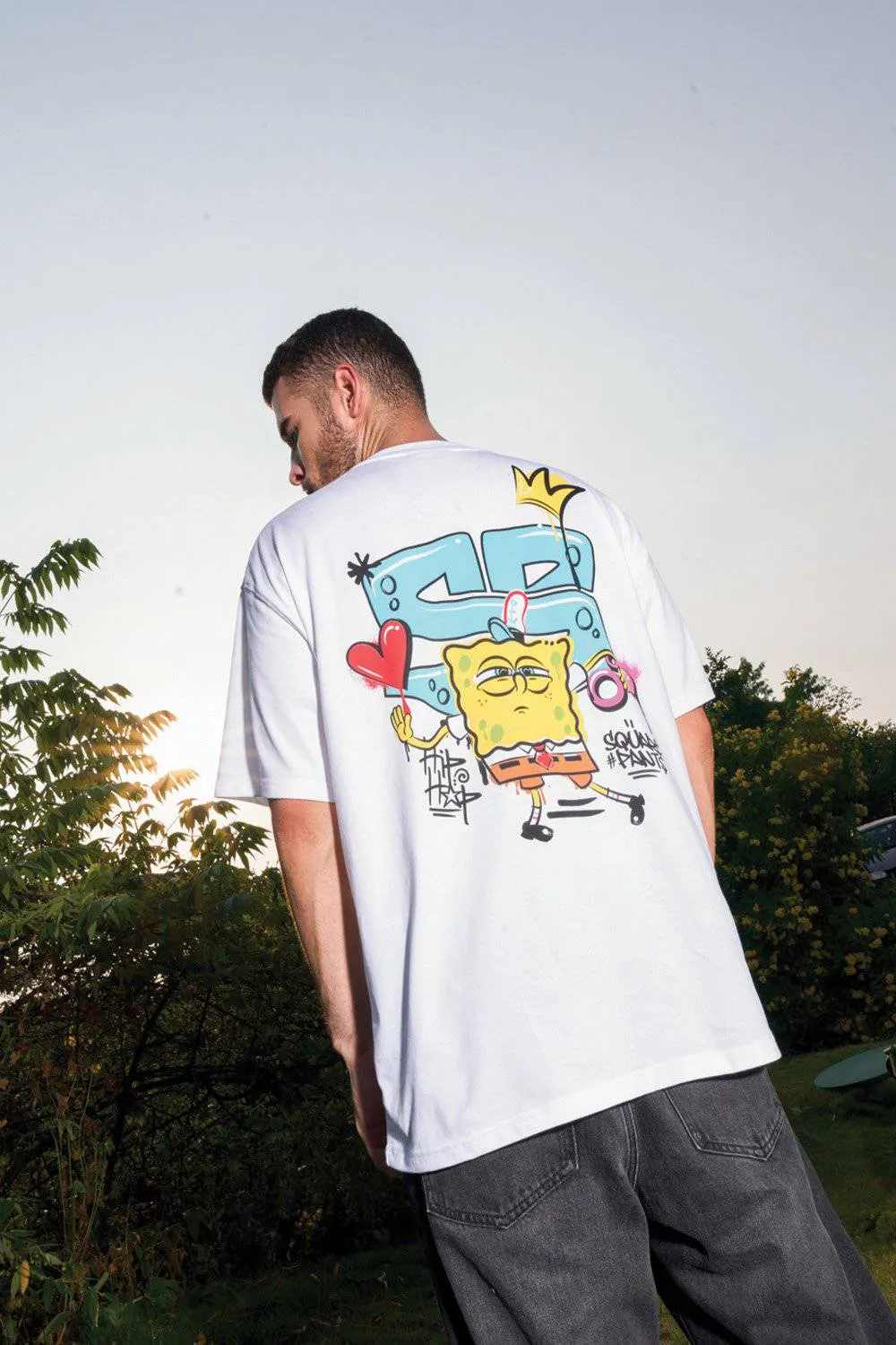 Hip Hop SpongeBob Oversized T-shirt