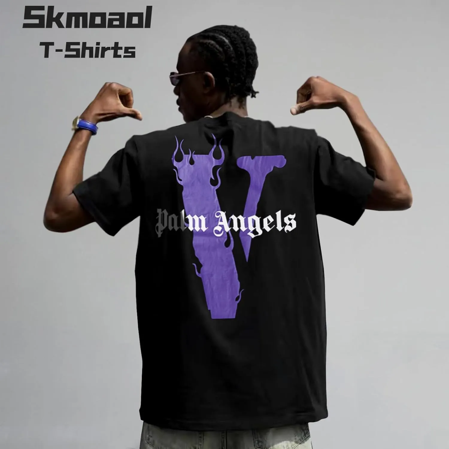 Hip Hop V Shirts for Men Women Fashion Graphic Tees Novelty Crewneck Short Sleeve T Shirt Tops