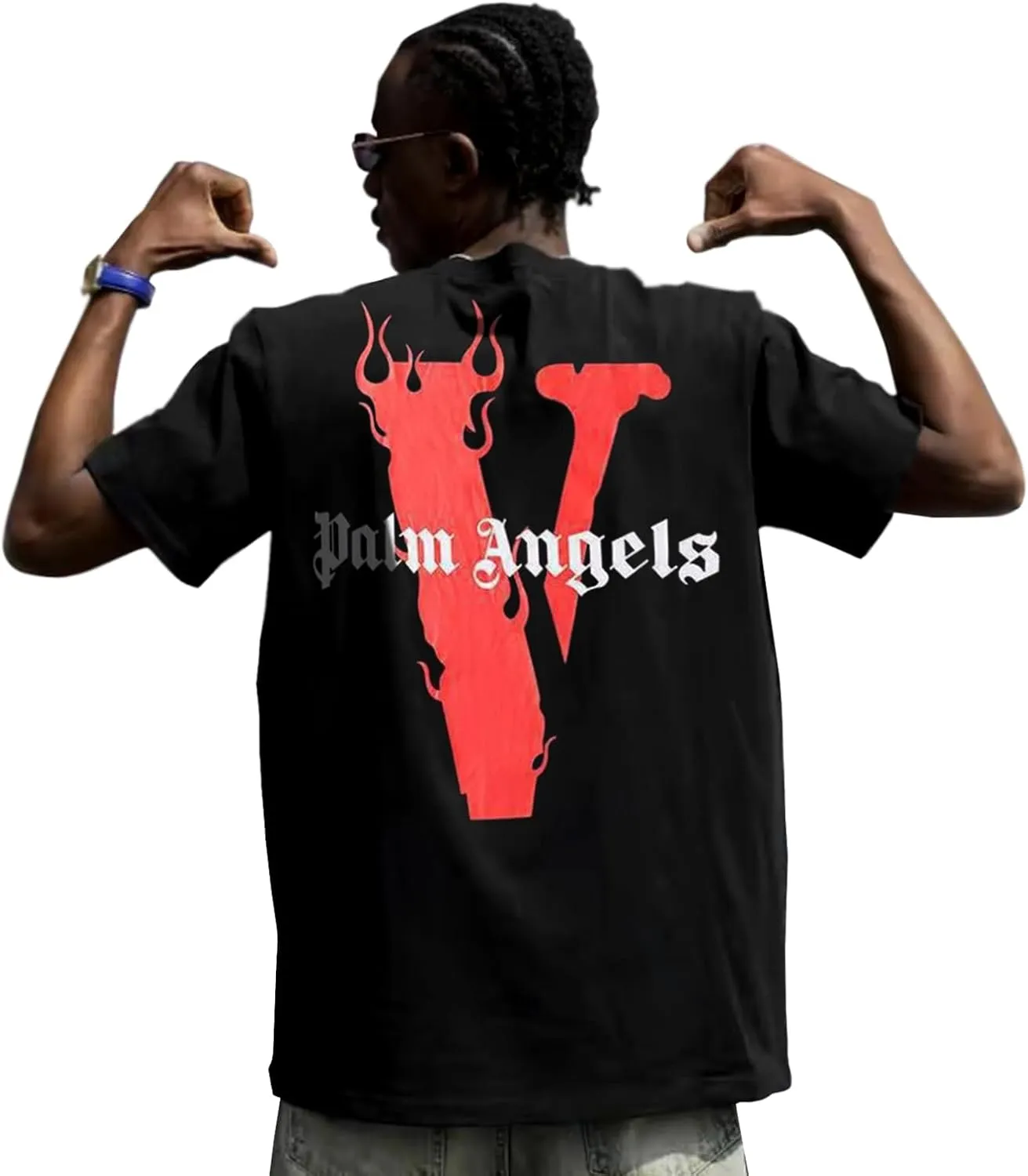 Hip Hop V Shirts for Men Women Fashion Graphic Tees Novelty Crewneck Short Sleeve T Shirt Tops