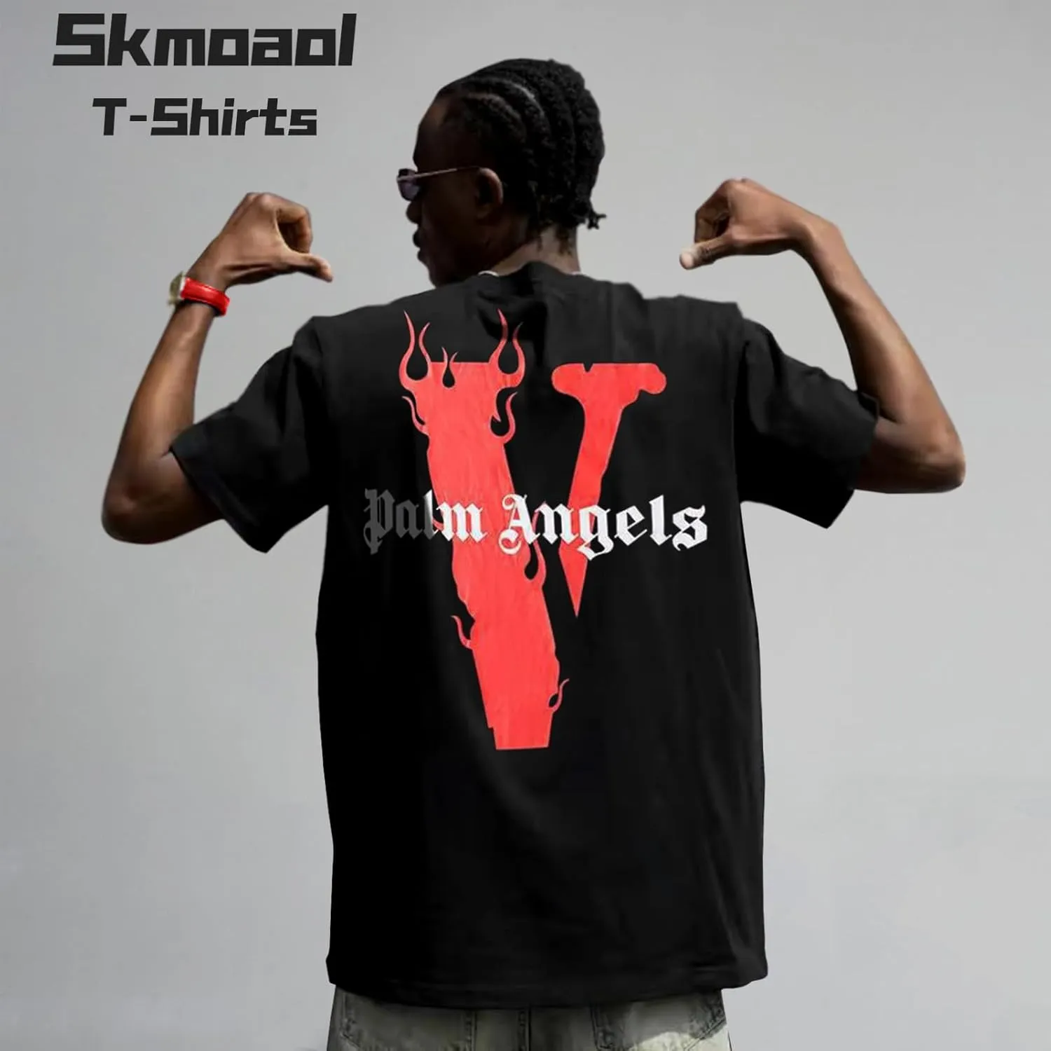 Hip Hop V Shirts for Men Women Fashion Graphic Tees Novelty Crewneck Short Sleeve T Shirt Tops