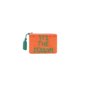 Holiday Spirit Embroidered Pouch